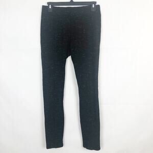 Dalia Mid Rise Black Pants White Speckles Size 6